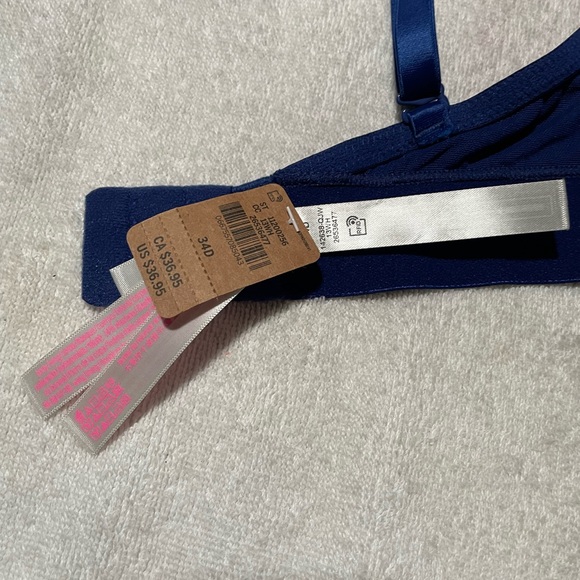 New Victoria Secret Wear Everywhere Wireless Push Up Blue Padded Multiway Bra - Picture 10 of 11
